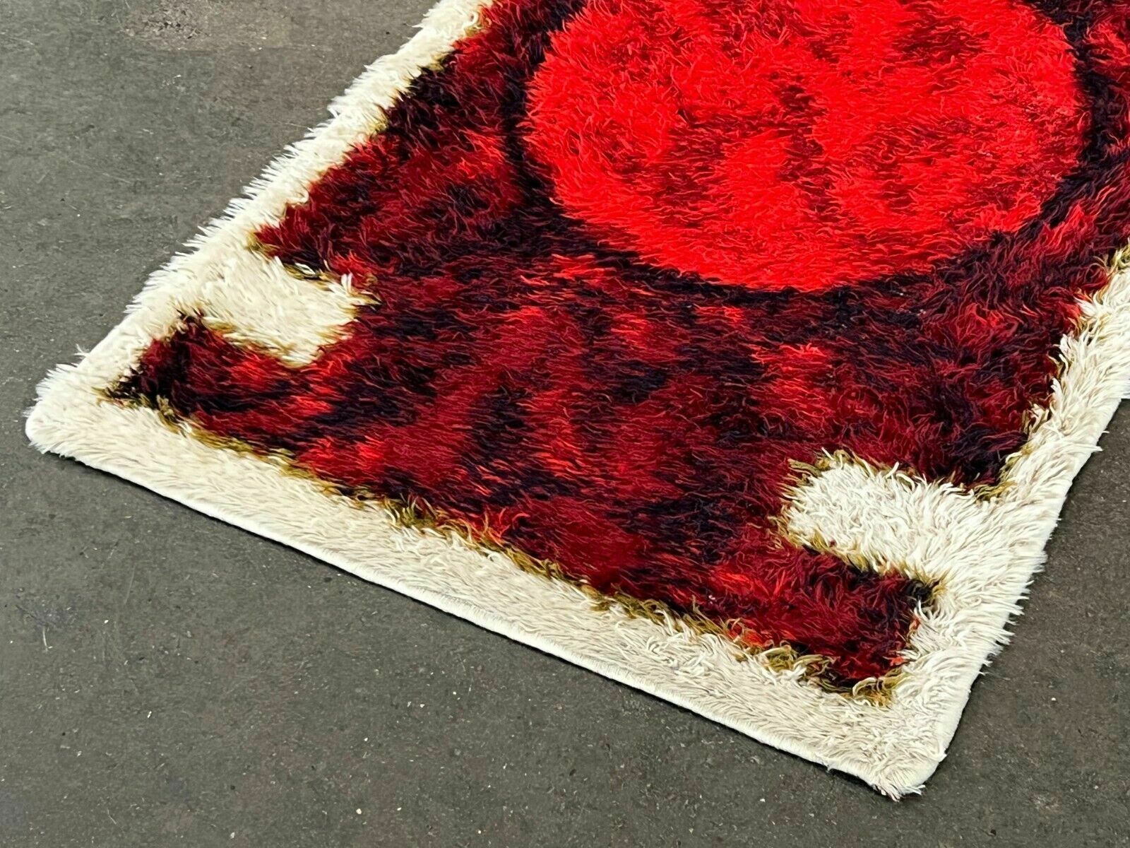 60s 70s Runner Rug Carpet Rug Space Age By Hojer Eksport Denmark Design photo vintage