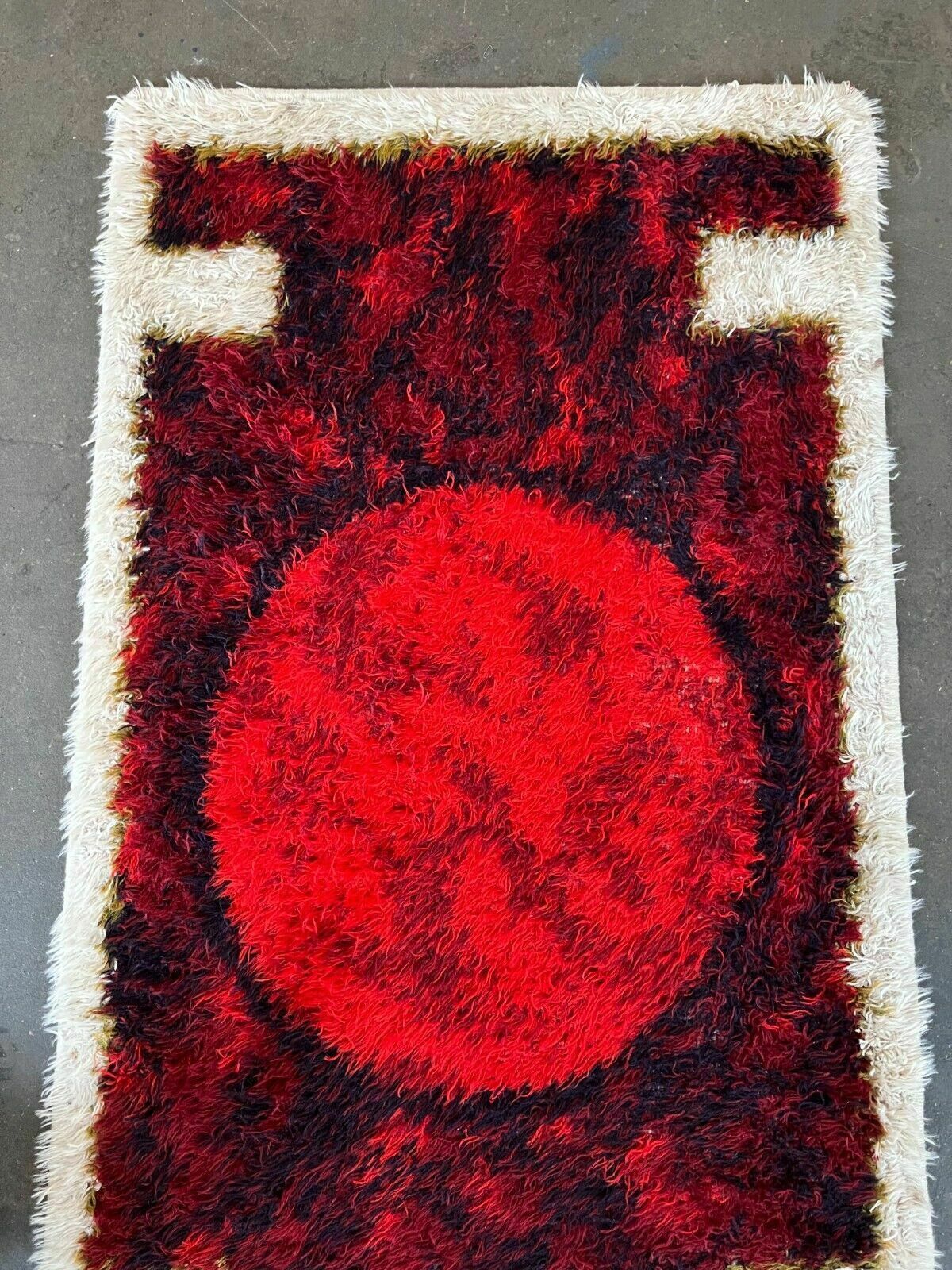 photo vinterior 60s 70s Runner Rug Carpet Rug Space Age By Hojer Eksport Denmark Design