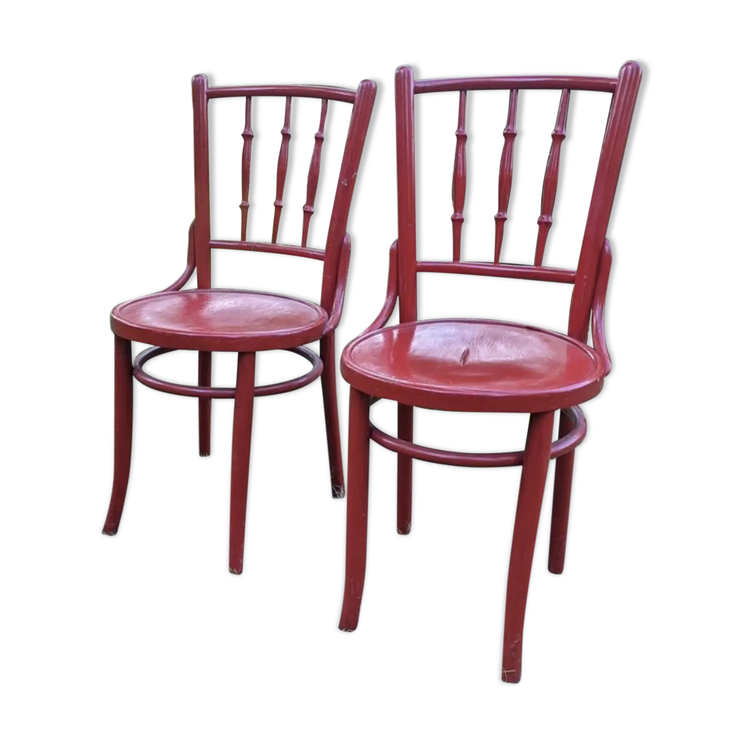 Grey Bistro Chairs From Lichtig, 1900s, Set Of 2