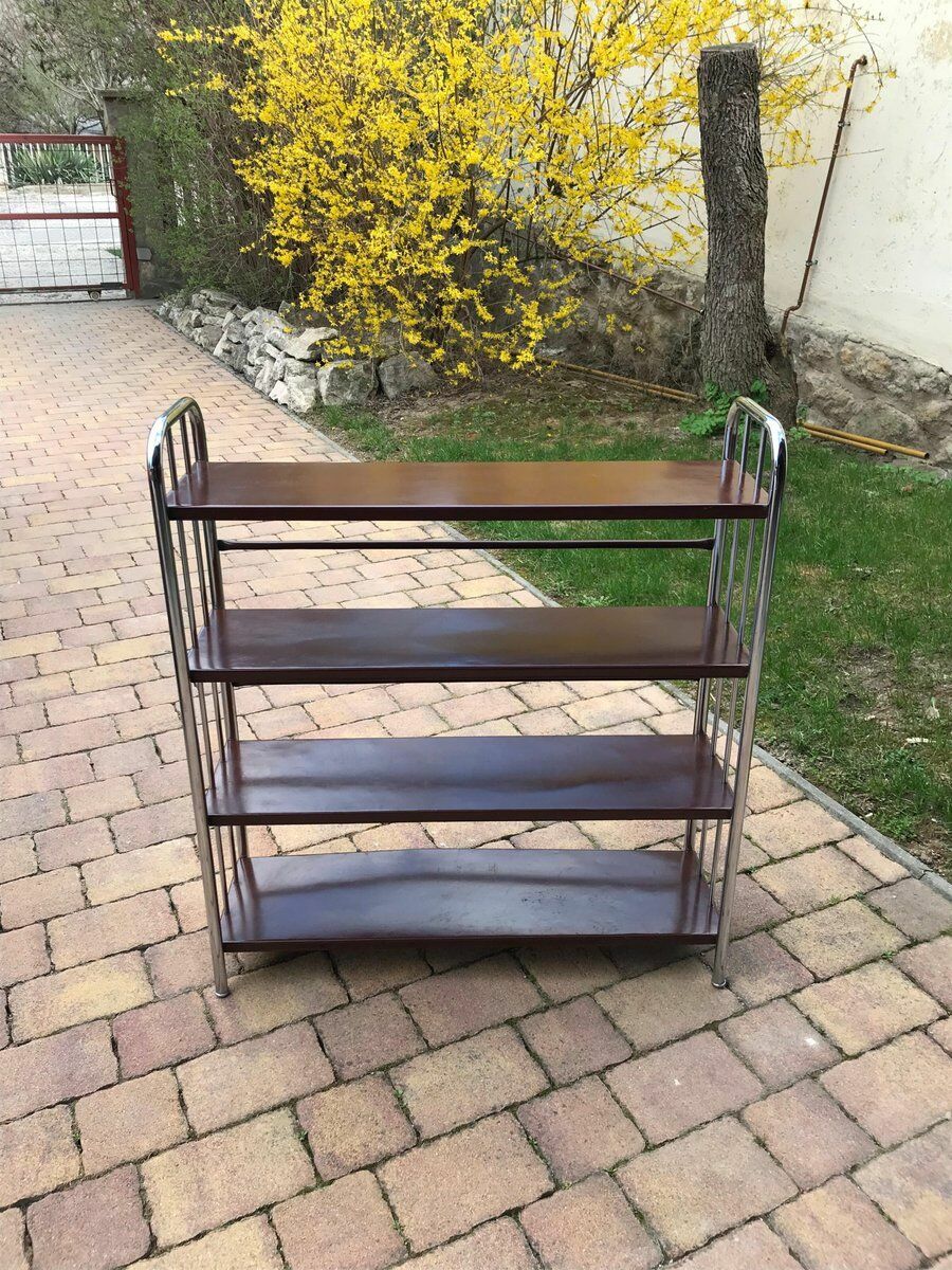 Bauhaus Style Metal Book Shelf, 1920 photo Furniture