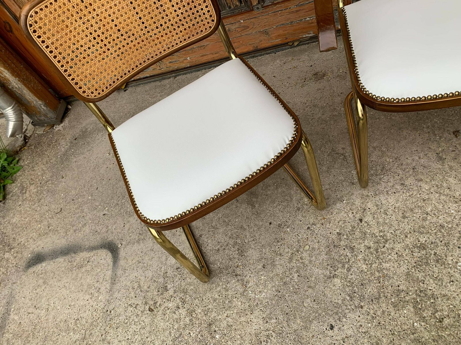 1 Of 4 Mid Century Modern Upholstered Cesca Chair Italy 1970 photo 687.0