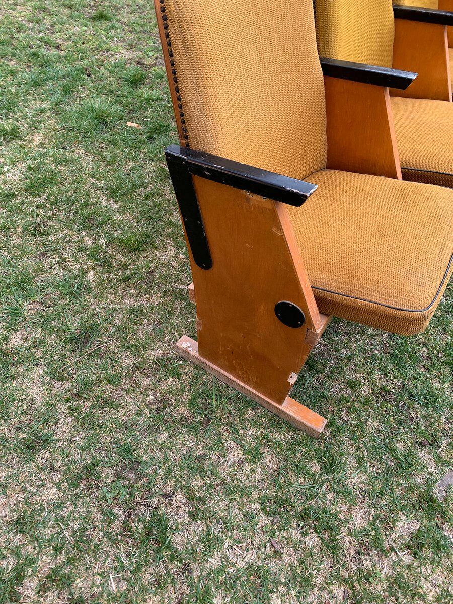 Mid Century Hungarian Four Seater Cinema Seats, 1950s photo furniture
