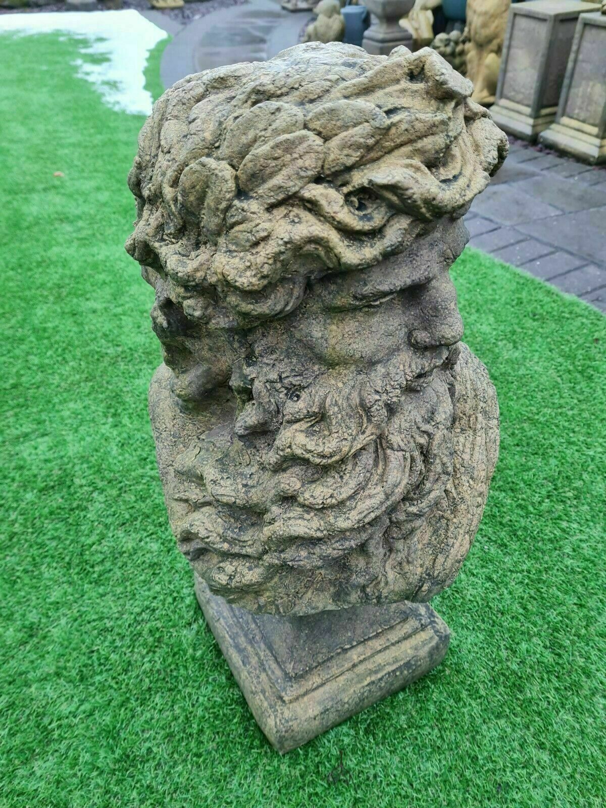 Zeus Greek Sky Thunder God, Garden Ornament English Stone ,Delivery Available Via Our Sister Specialist Courier Company 0230. photo for sale
