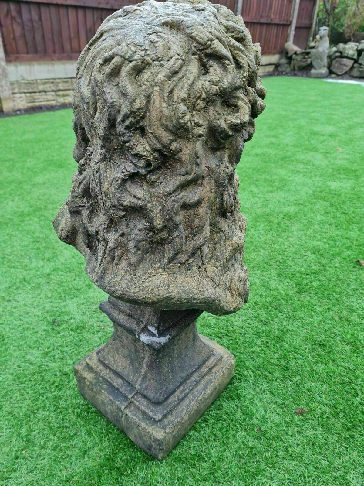 Zeus Greek Sky Thunder God, Garden Ornament English Stone ,Delivery Available Via Our Sister Specialist Courier Company 0230. photo buy
