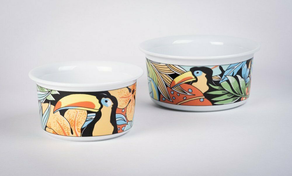 Tukan Dish And Bowls From Pillivuyt, France, Set Of 3 photo vinterior