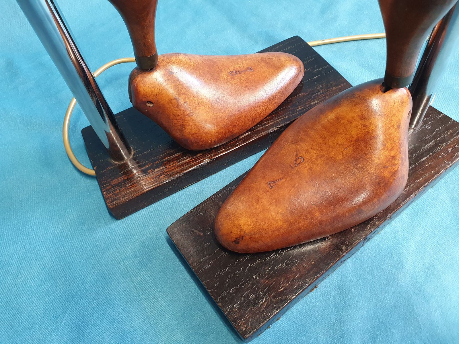 Pair Of Fun Lamps Made Out Of Shoe Lasts photo Lighting