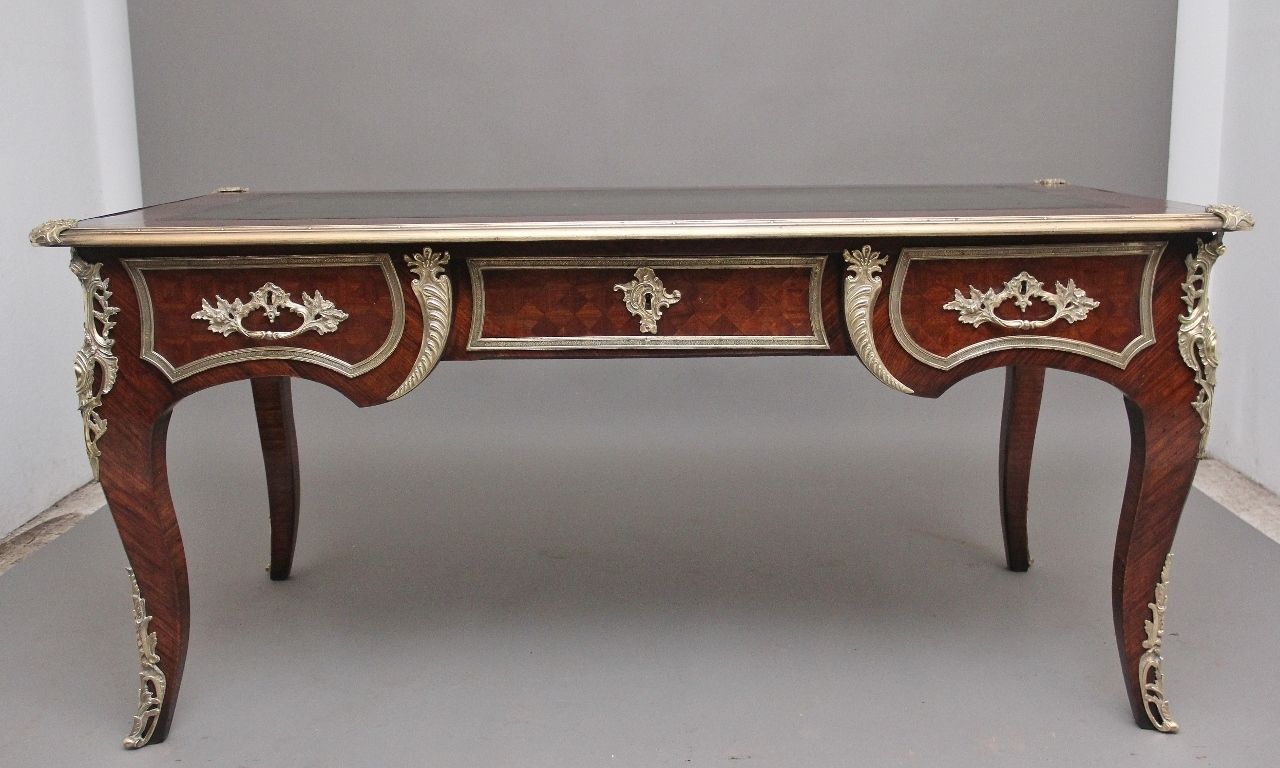 19th Century French Kingwood Ormolu Mounted Desk