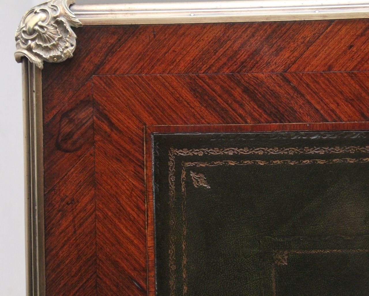 photo for sale 19th Century French Kingwood Ormolu Mounted Desk