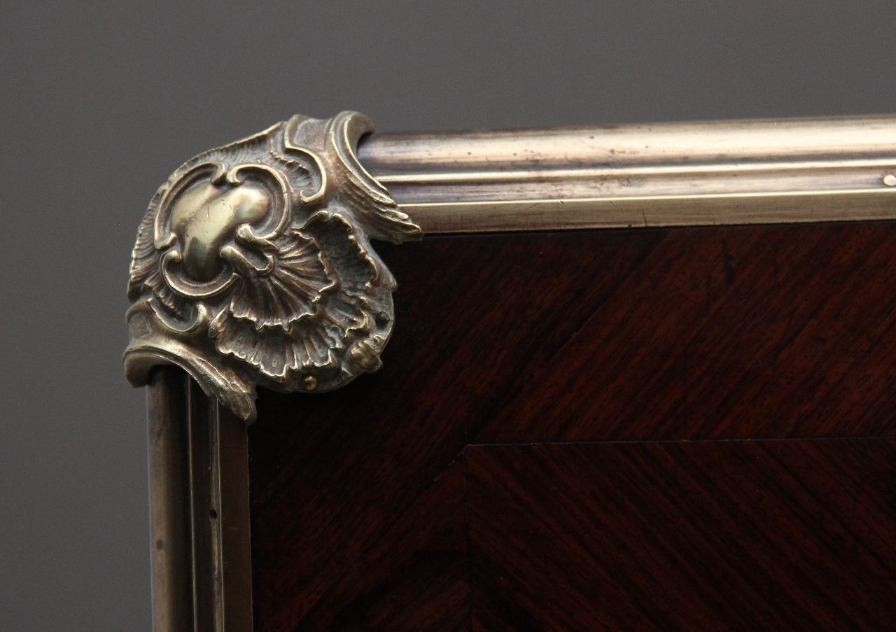 Furniture 19th Century French Kingwood Ormolu Mounted Desk photo