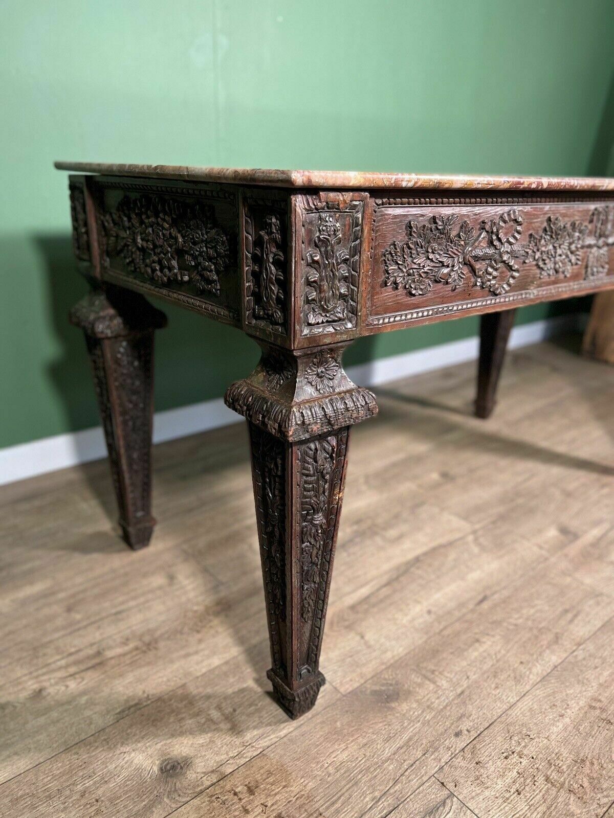 An Italian Carved Fruitwood Centre Table photo Furniture