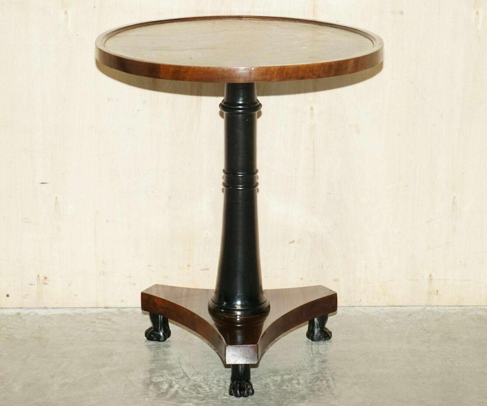 Editors Choice Antique Italian Marble Topped Occasional Centre Table Lions Paw photo furniture