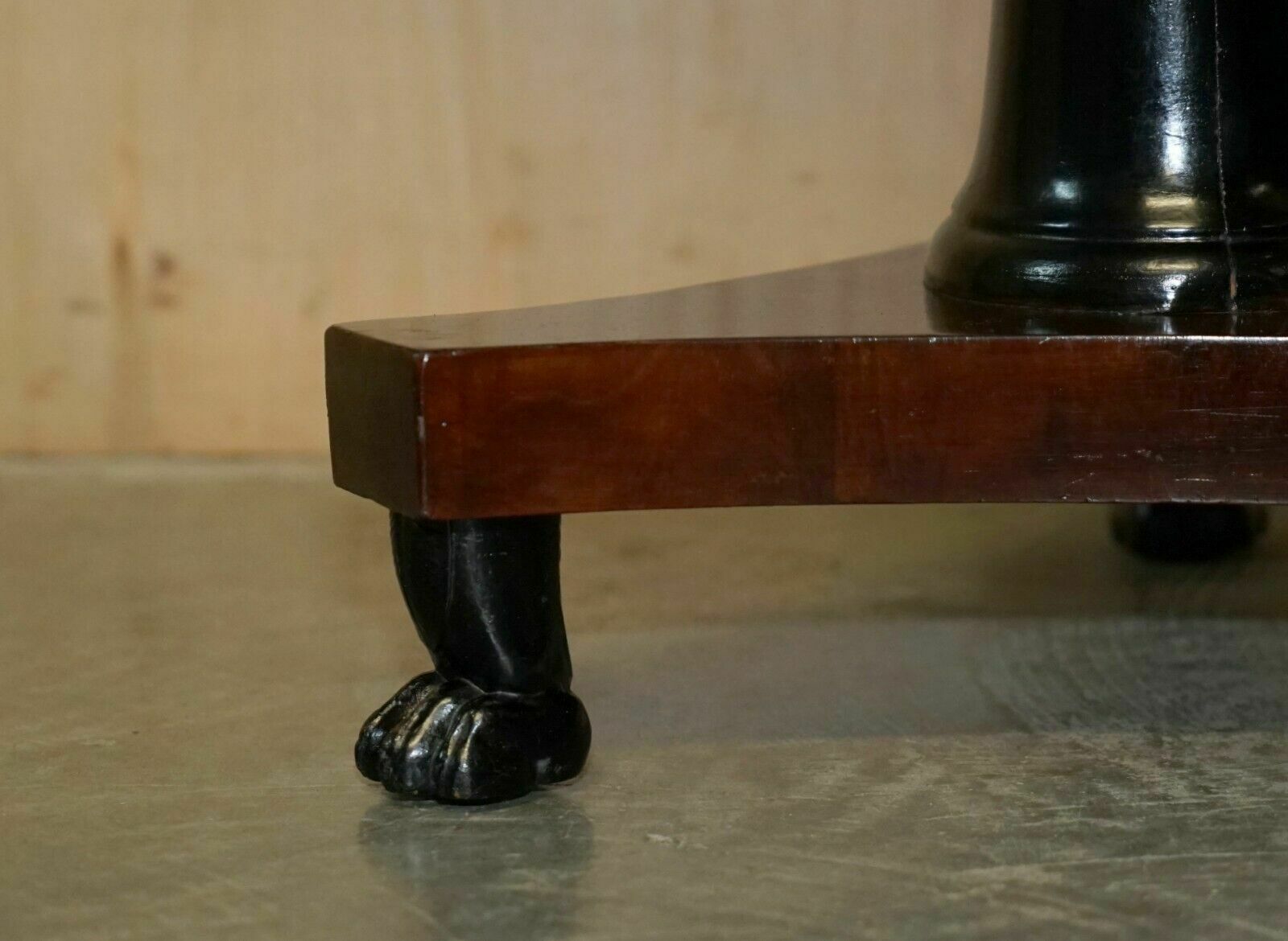 Editors Choice Antique Italian Marble Topped Occasional Centre Table Lions Paw photo vintage