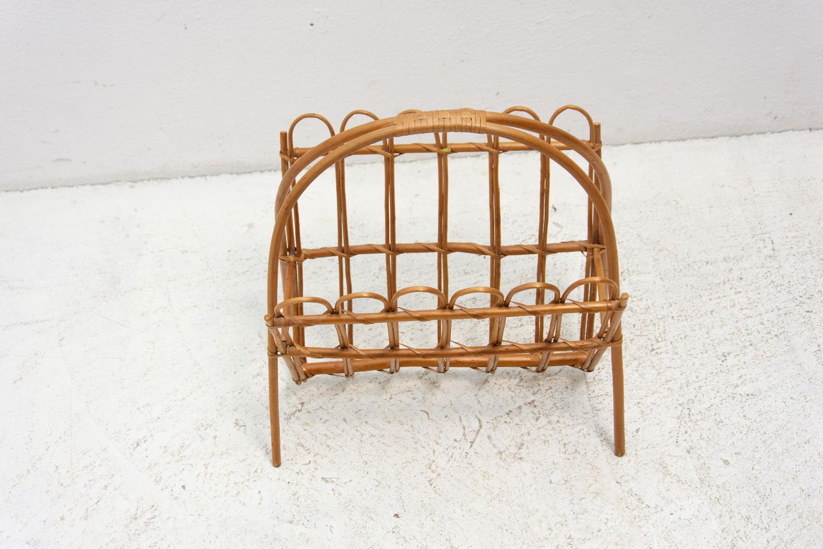Home Decor Mid Century Rattan Magazine Rack By Jan Kalous For úluv 1960´S Czechoslovakia photo
