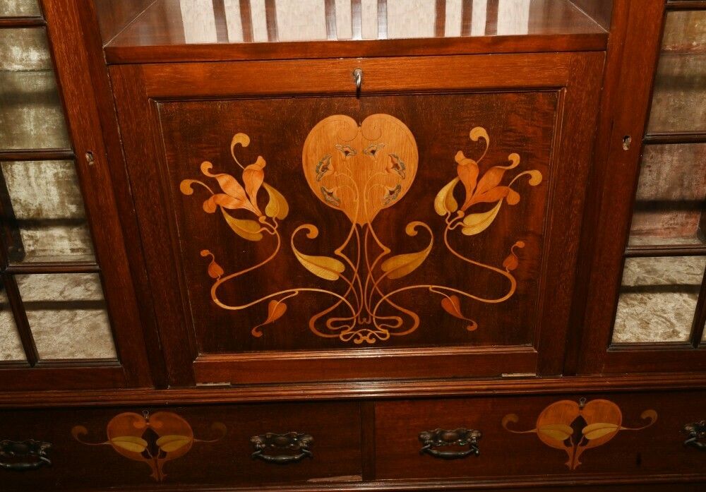 photo furniture Mahogany Art Nouveau Drinks Cabinet Cocktail Server