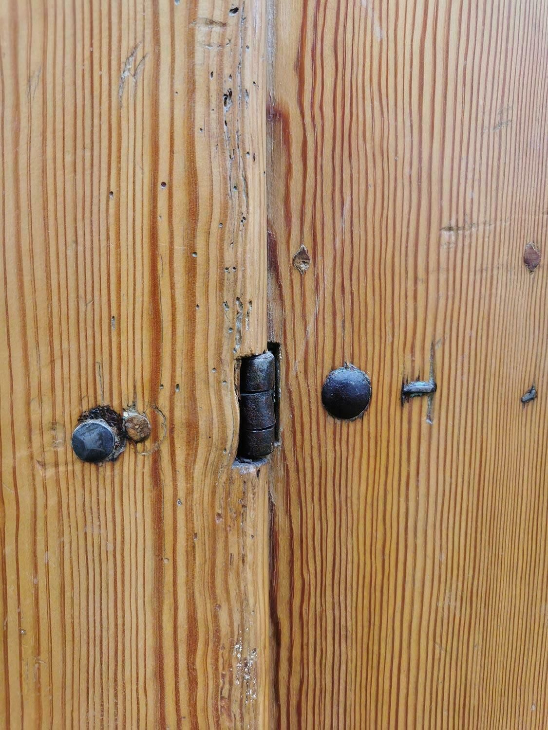 18th Century One Door Wardrobe, Central Europe photo vintage