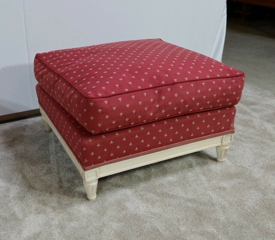Pair Of Large Bergeres And Ottoman, Louis XVI Style, 20th photo vinterior