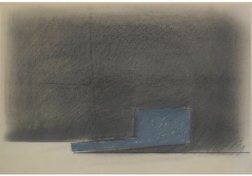 Minimalistisch Landschap In Grijs En Blauw