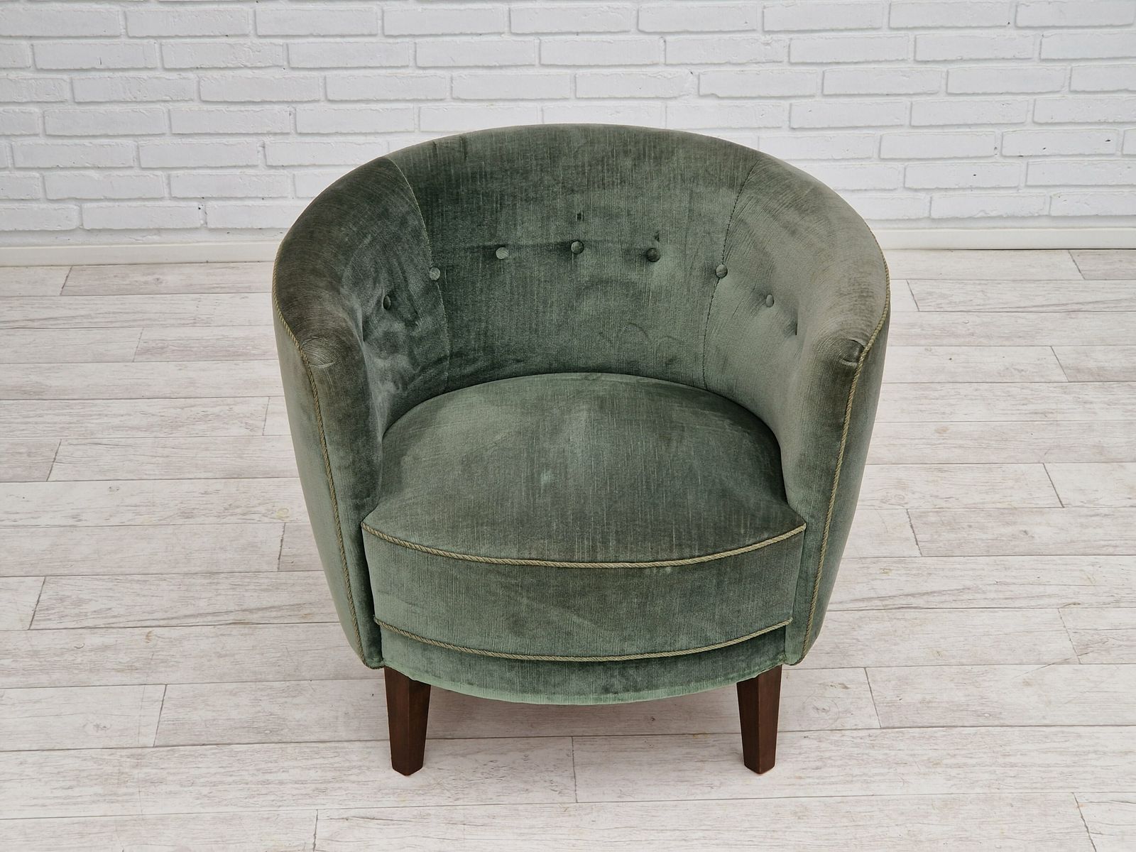 1960s, Danish Design, Curved Loungechair, Original Very Good Condition.