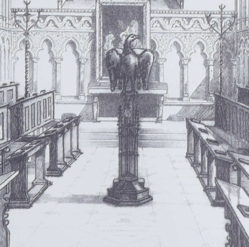 Tony Broderick (Late 20th Century) Chapel Of Corpus Christi College, Cambridge photo furniture