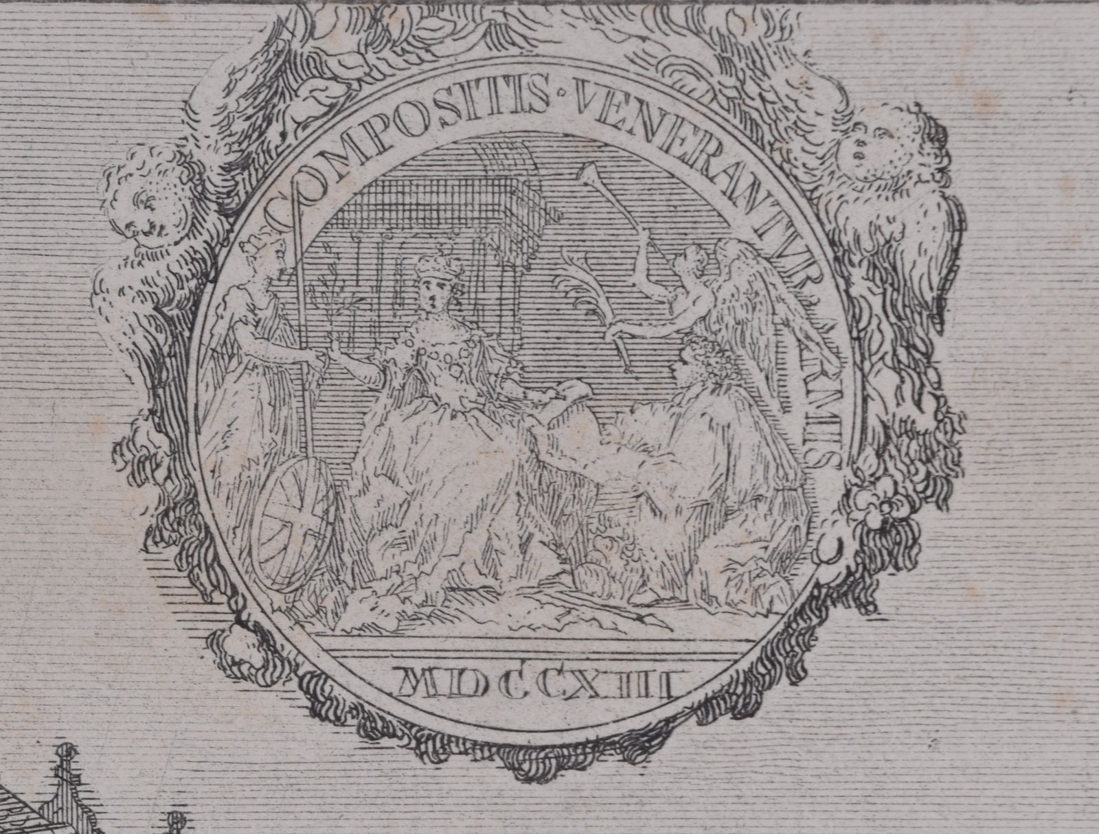 Oriel College, Oxford (1736), 1700s photo vinterior