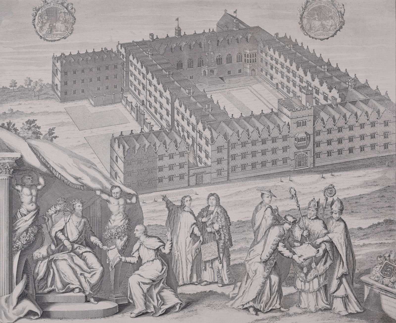 Oriel College, Oxford (1736), 1700s photo buy