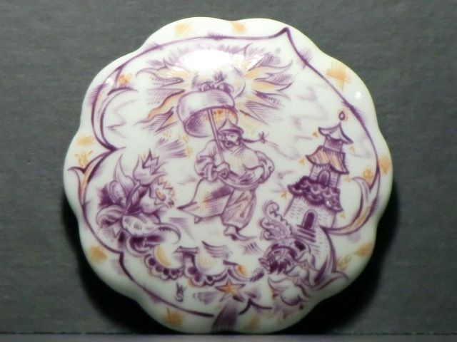 Porcelain Lid Box Walter Clemens Schmidt Frankfurt Art Deco Porcelain Box photo vinterior