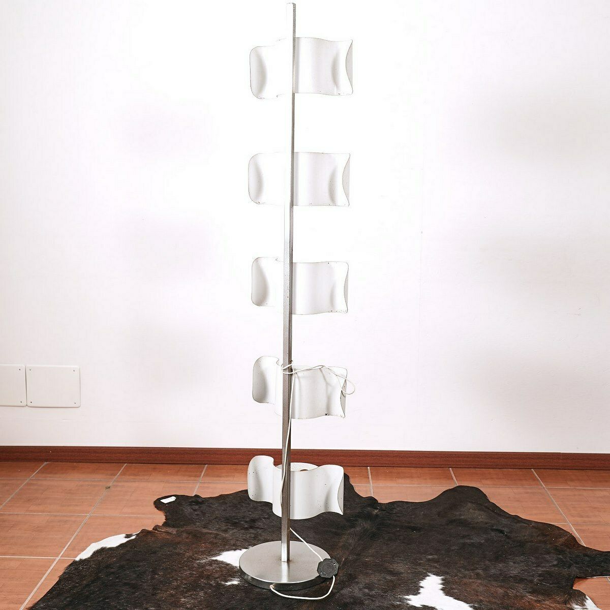 Rare 70's Design Metal Lamp, 1970s photo for sale