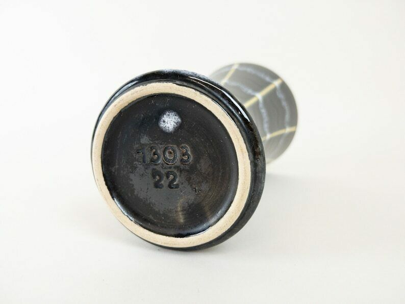 Dümler And Breiden Ceramic Vase West German Pottery  Mid Century, Black, White And Yellow Decor photo buy