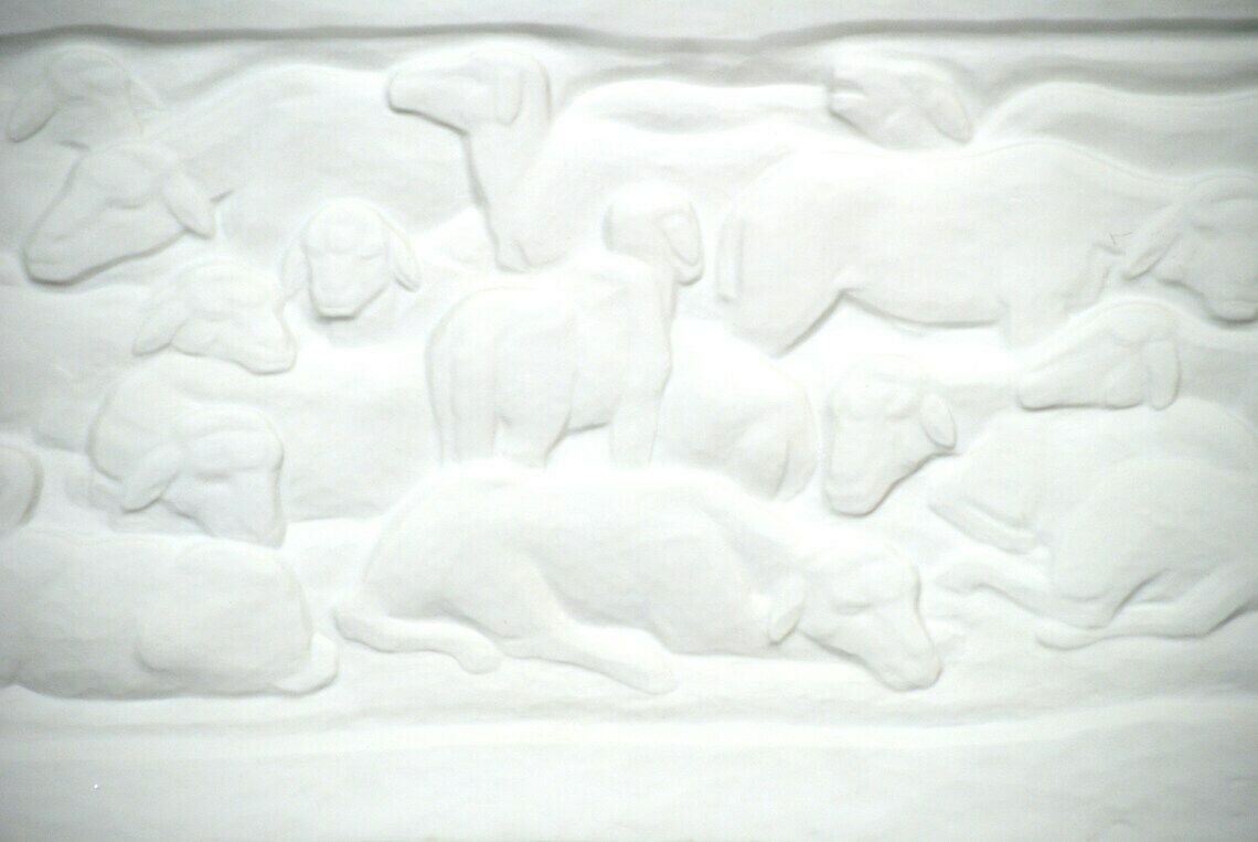 White Bisque Porcelain Wall Sculpture Or Hanging By Goebel Of Germany photo 161.0