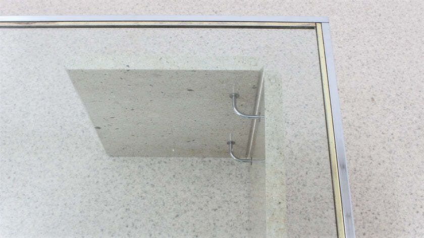 Italian Marble And Glass Coffee Table 1970s photo vinterior