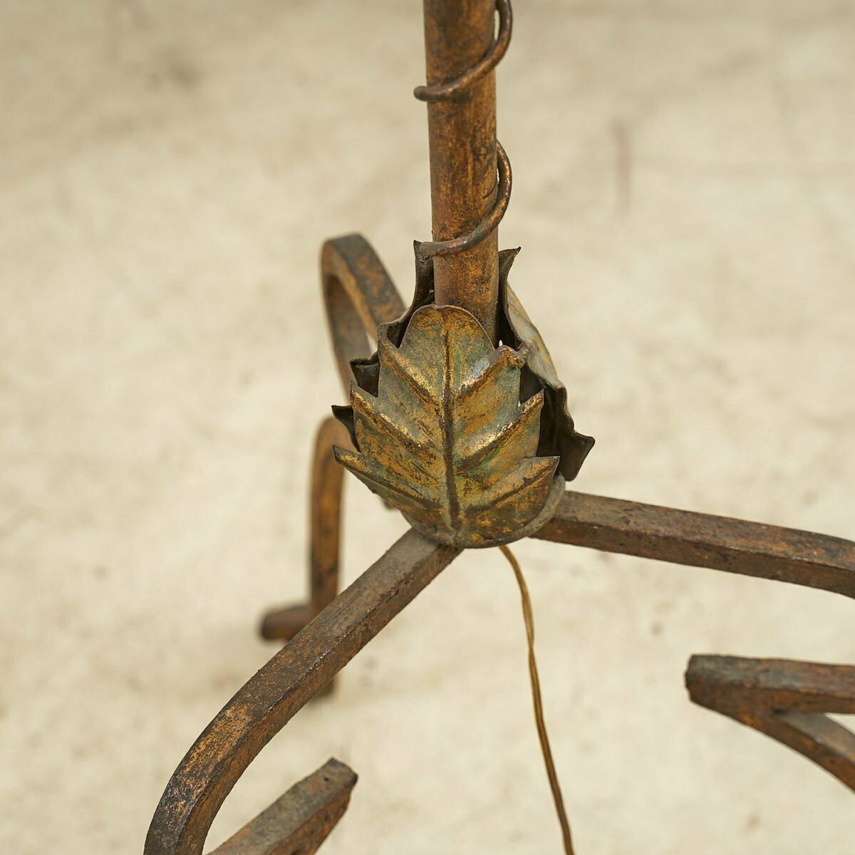 Wrought Iron Candle Holder Floor Lamp photo Lighting