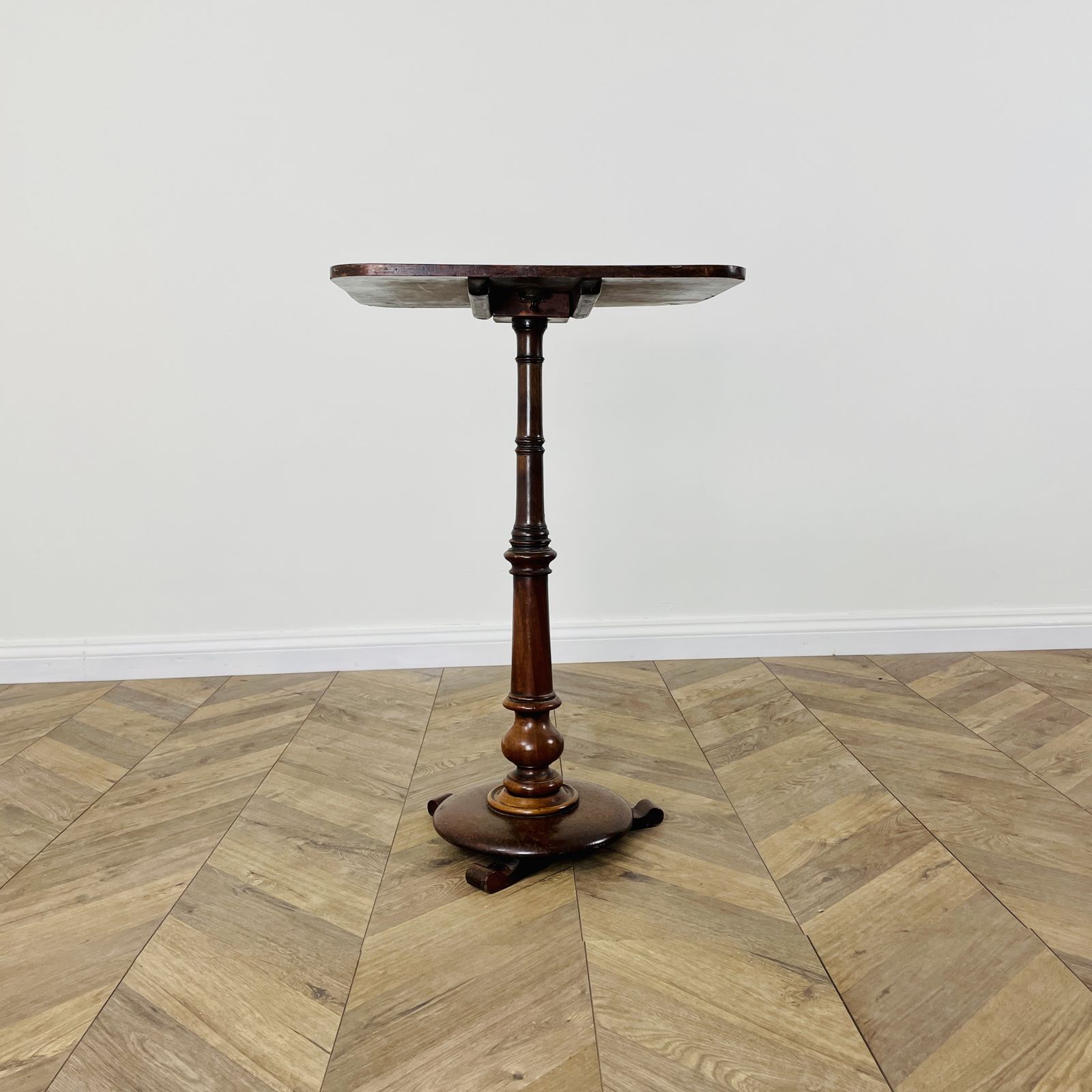 Antique English Oak Tilt Top Wine Table, 19th Century photo buy