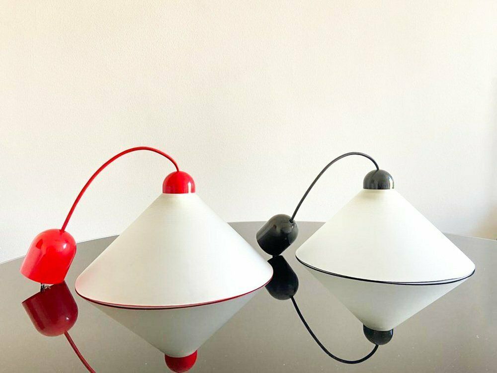 Italian Sofit Opaline Glass Lamps, 1970s, Set Of 2 photo furniture
