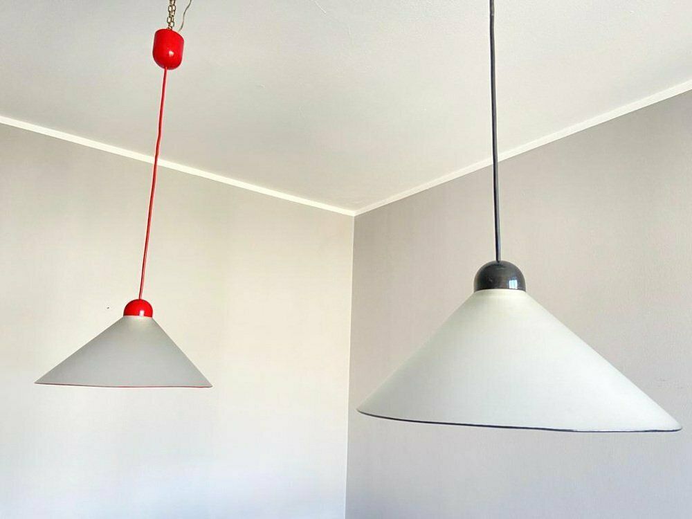 Italian Sofit Opaline Glass Lamps, 1970s, Set Of 2 photo vinterior