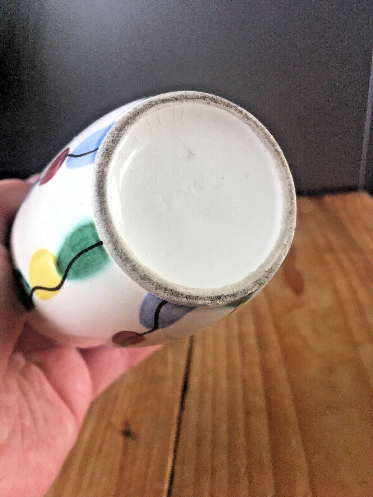 photo furniture Mid Century Italian Pottery Multicoloured Abstract Vase Fratelli Fanciullacci