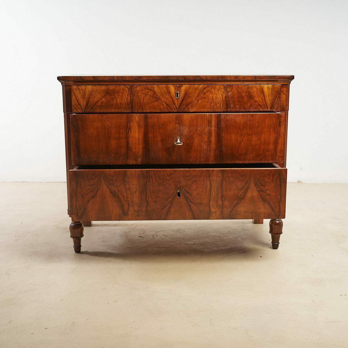 Chest Of Three Drawers Early 1800s photo for sale