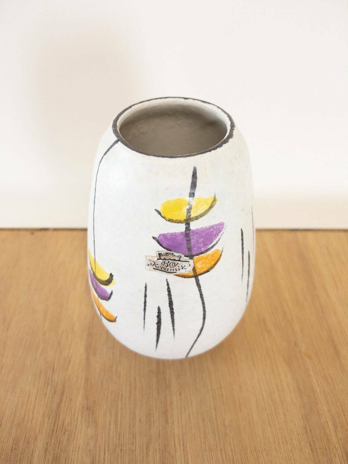 Bay Kermamik 1960s Mid Century Ceramics Vases And Bowl photo vintage