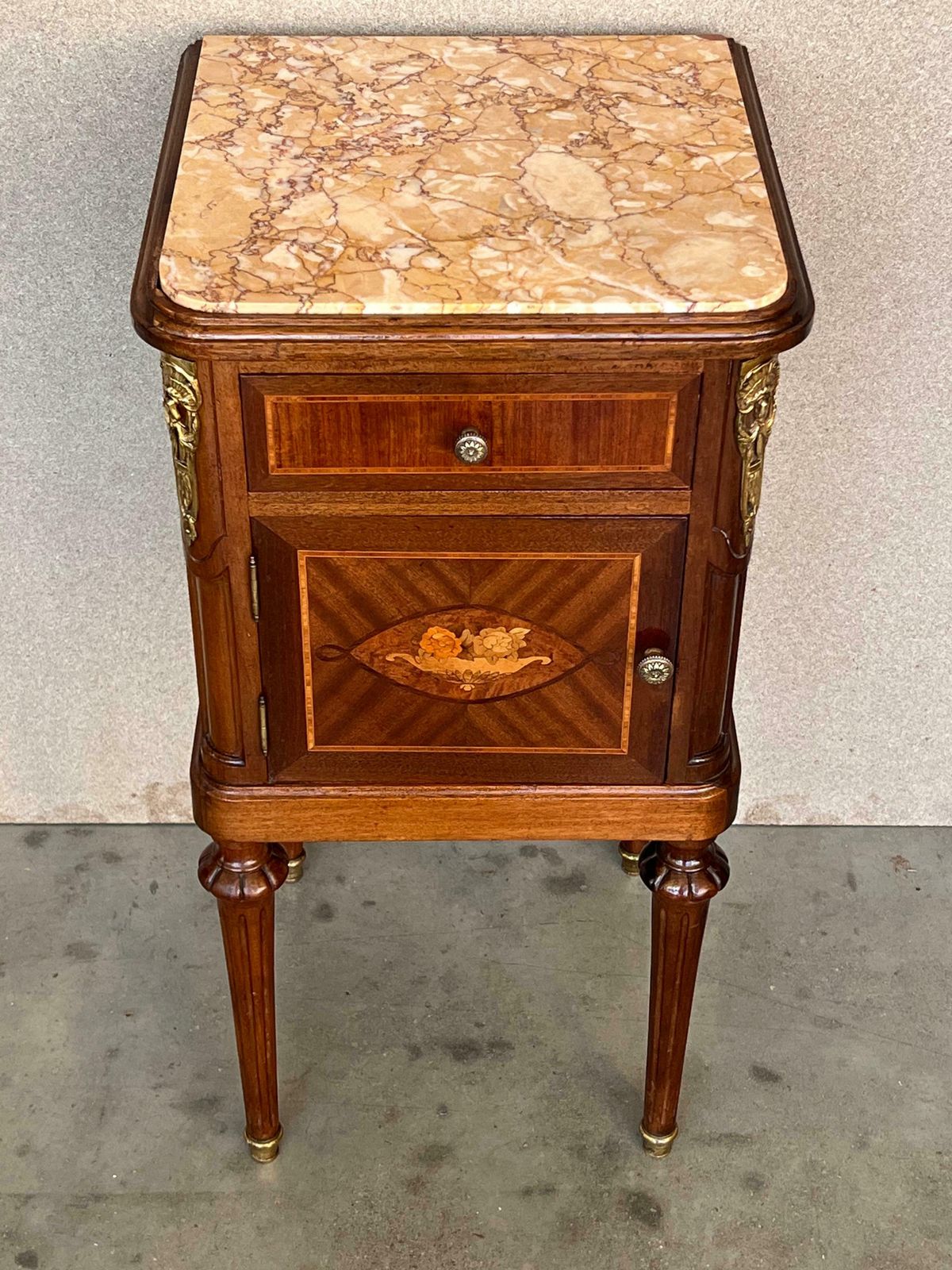 19th Century French Louis XVI Guillaume Grohé Style Bedside Cabinet photo vinterior