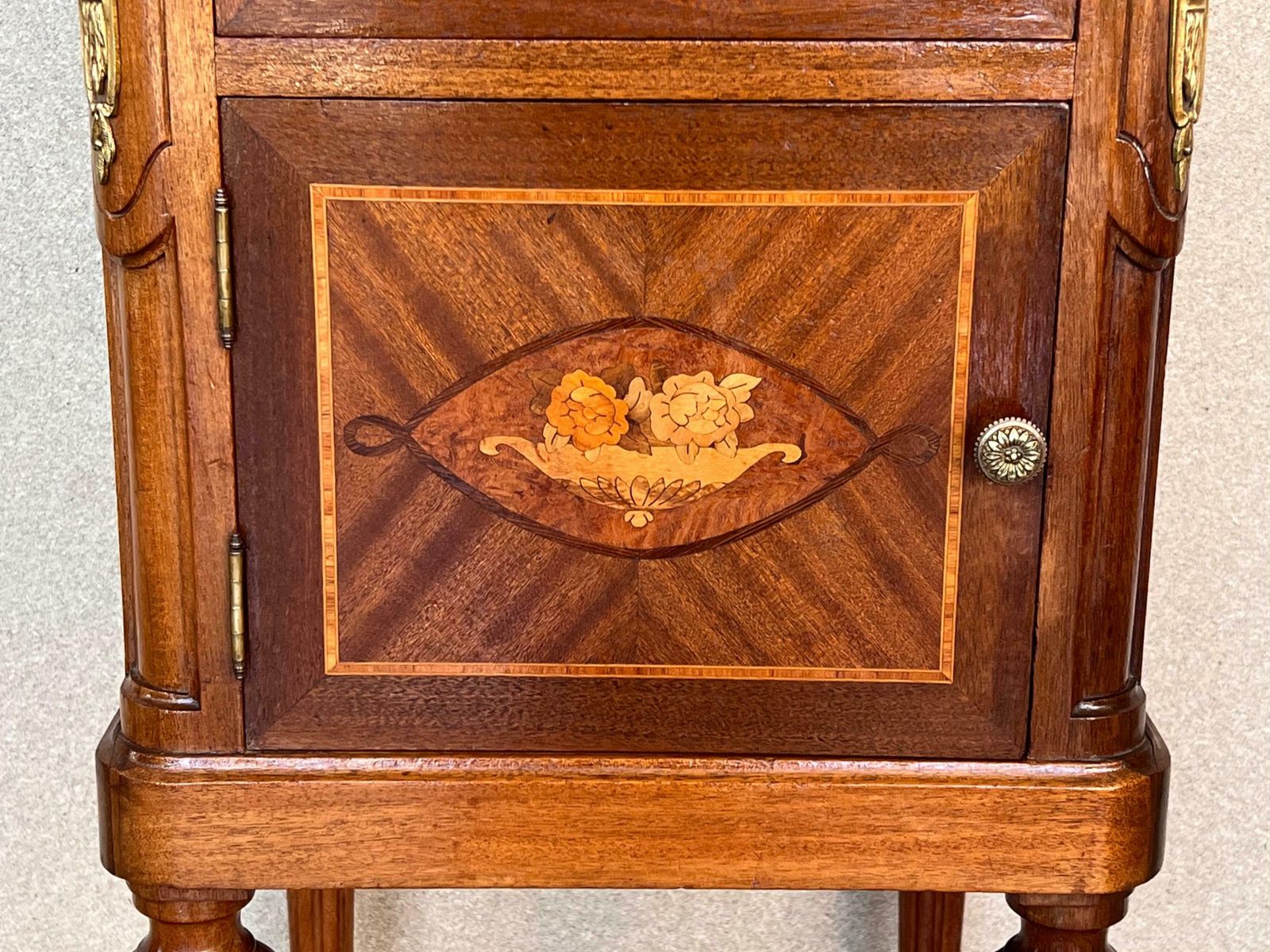 photo for sale 19th Century French Louis XVI Guillaume Grohé Style Bedside Cabinet