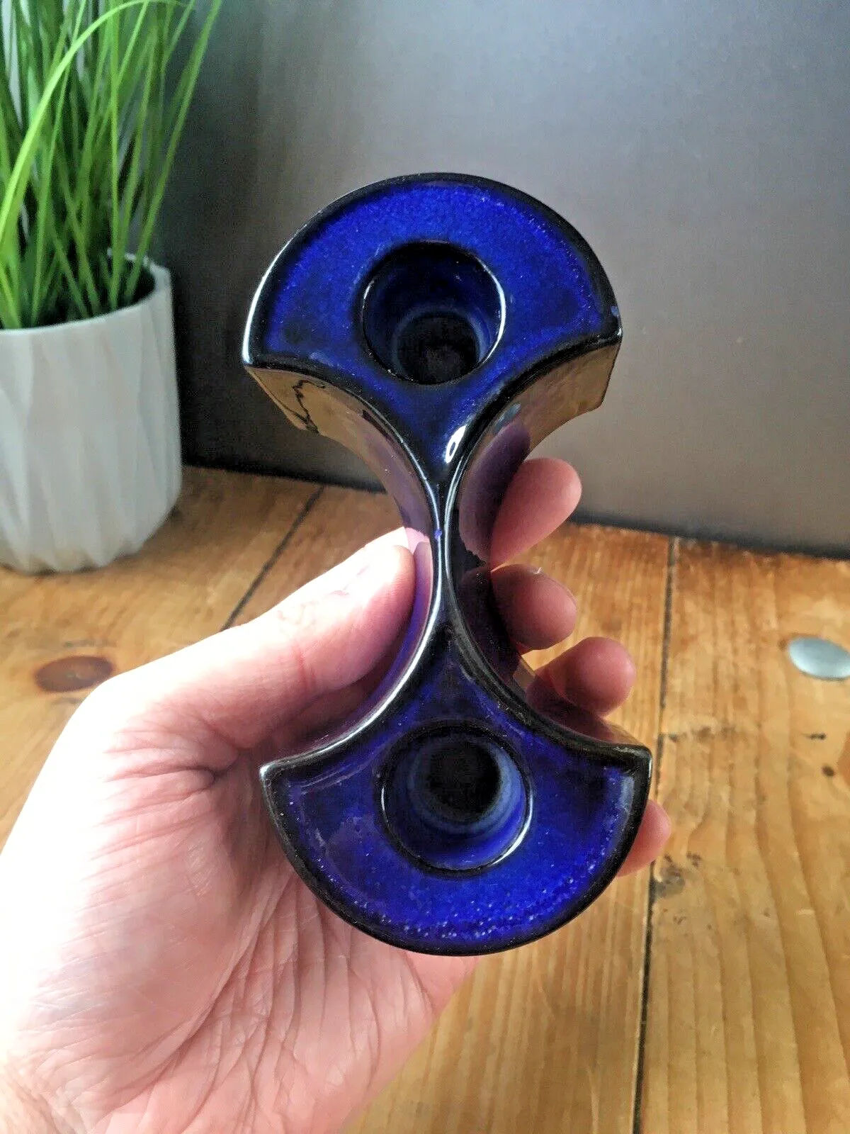 Home Decor Rare Mid Century Modern 60's Cari Zalloni Steuler Keramik Twin Candlestick Candle Holder 270 photo