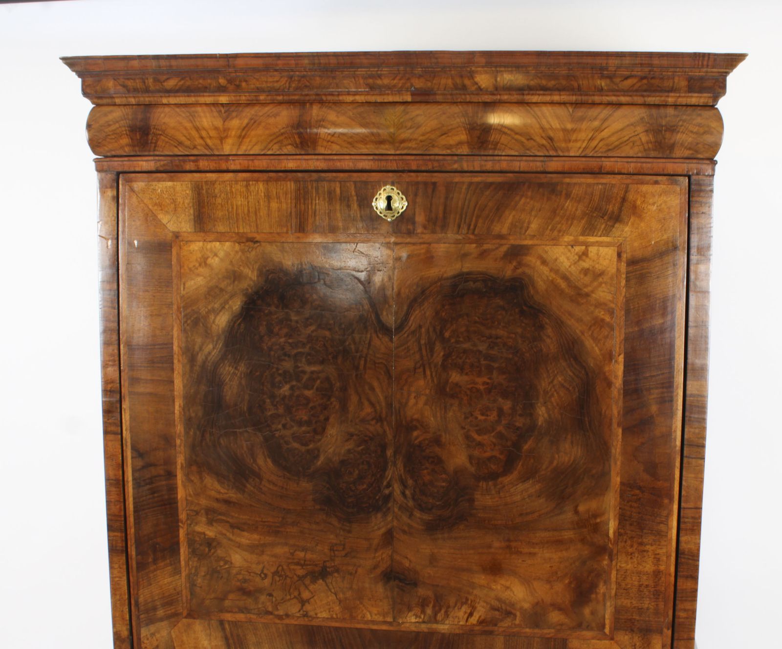 Antique Queen Anne Walnut Secretaire Chest / Escritoire, Circa 1710 18th C photo vintage