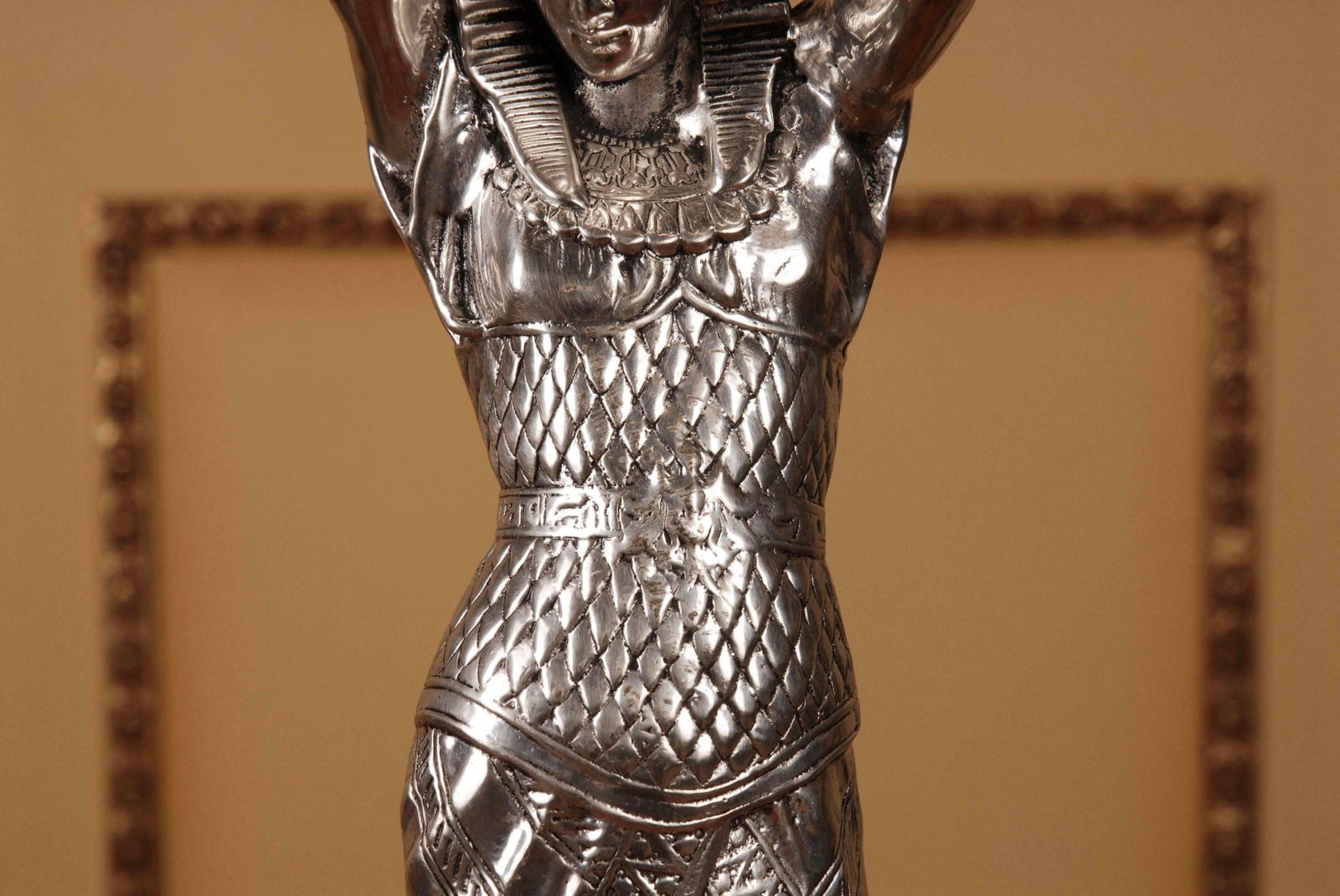 20th Century Empire Style Bronze Figure Formed Candelabra photo buy