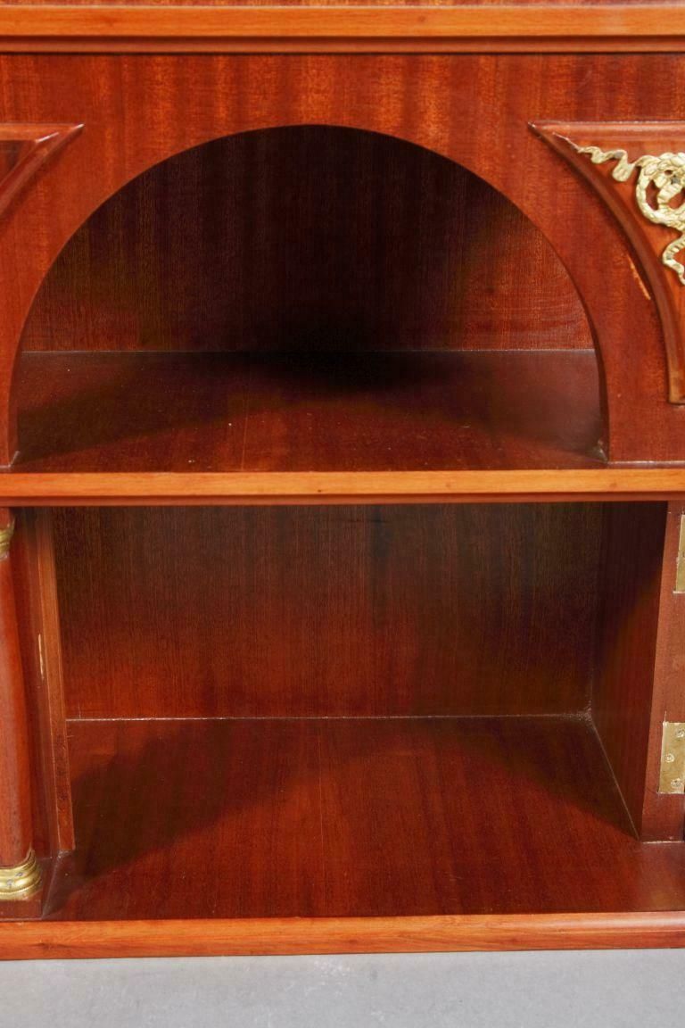 20th Century Decorative Cabinet In Empire Style Mahogany photo vintage