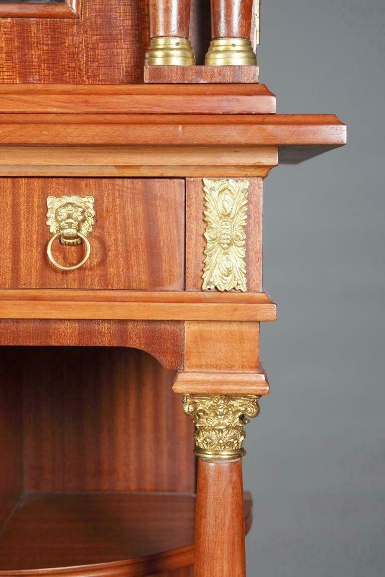 3150.0 20th Century Decorative Cabinet In Empire Style Mahogany photo