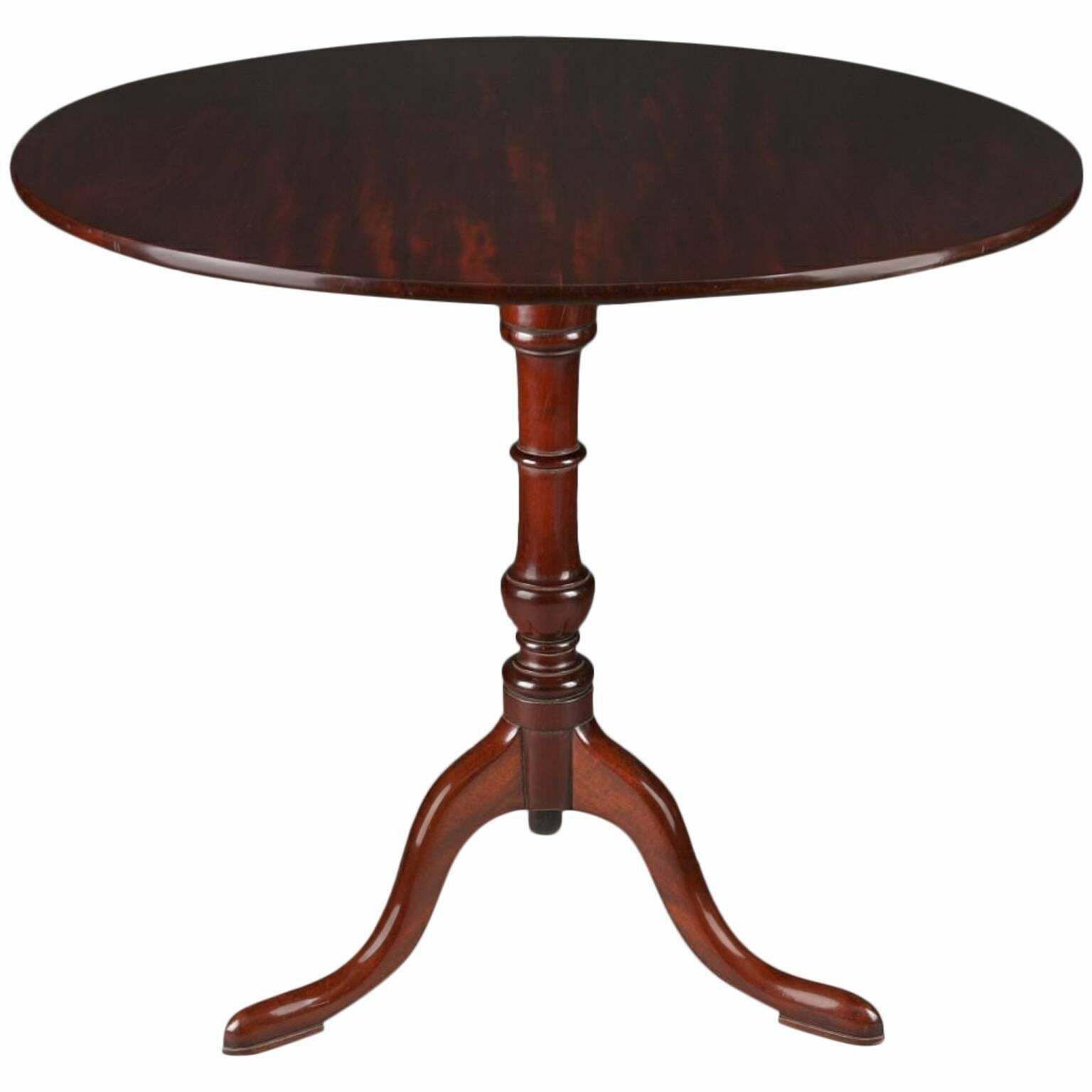 19th Century English Regency Folding Table Or Tripod