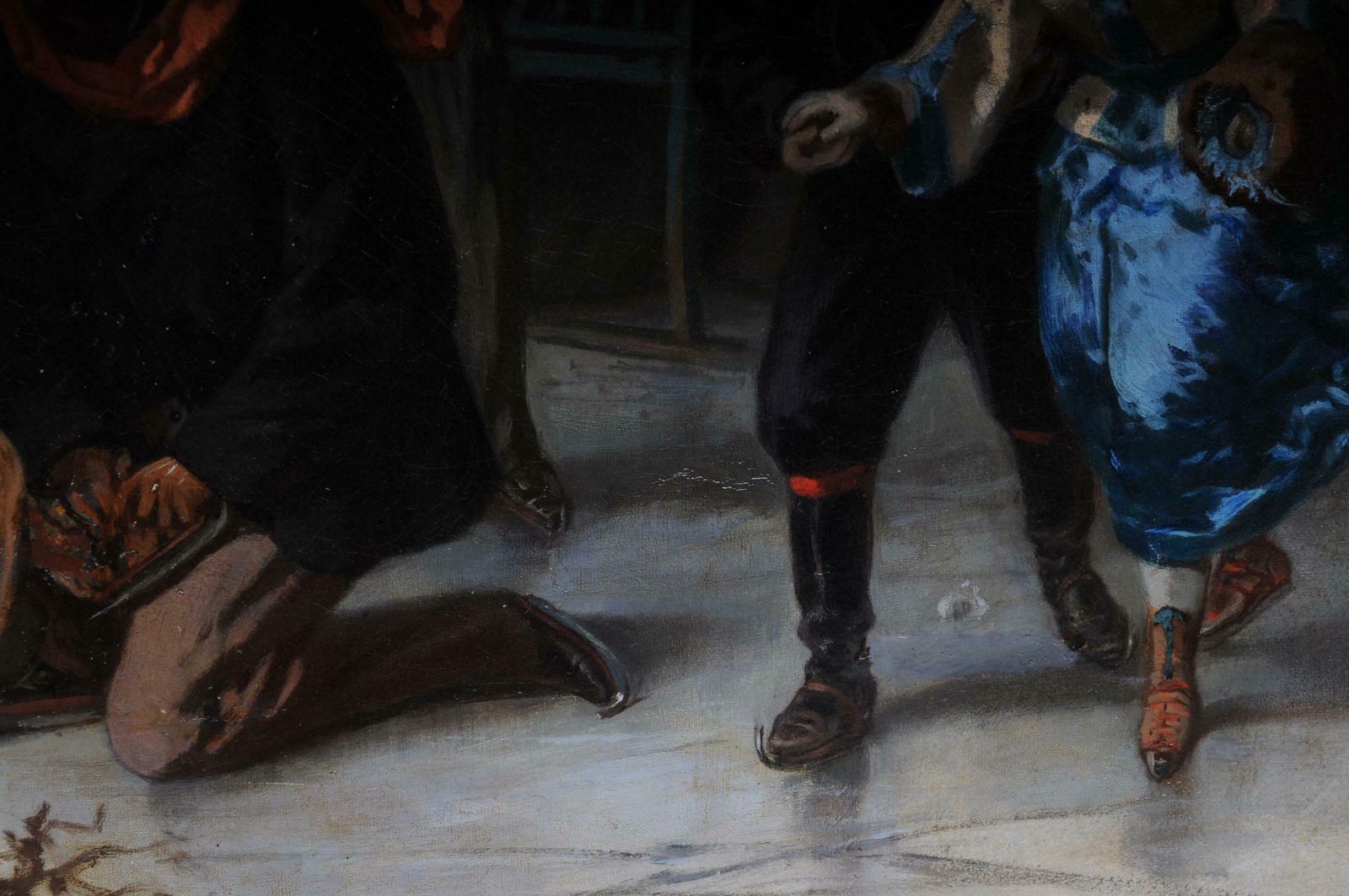 photo buy Oil Painting Ice Skating Of A Princess, Germany, 19th Century