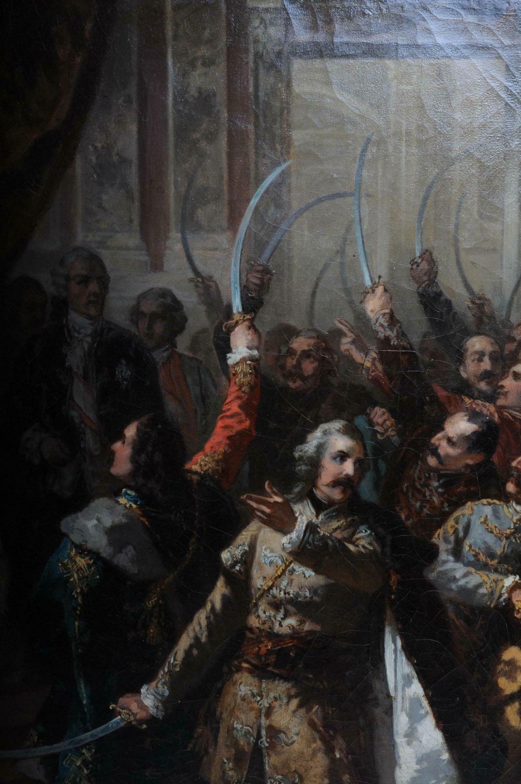 Oil Painting Empress Maria Theresa In Hungary, Circa 1860 photo Art