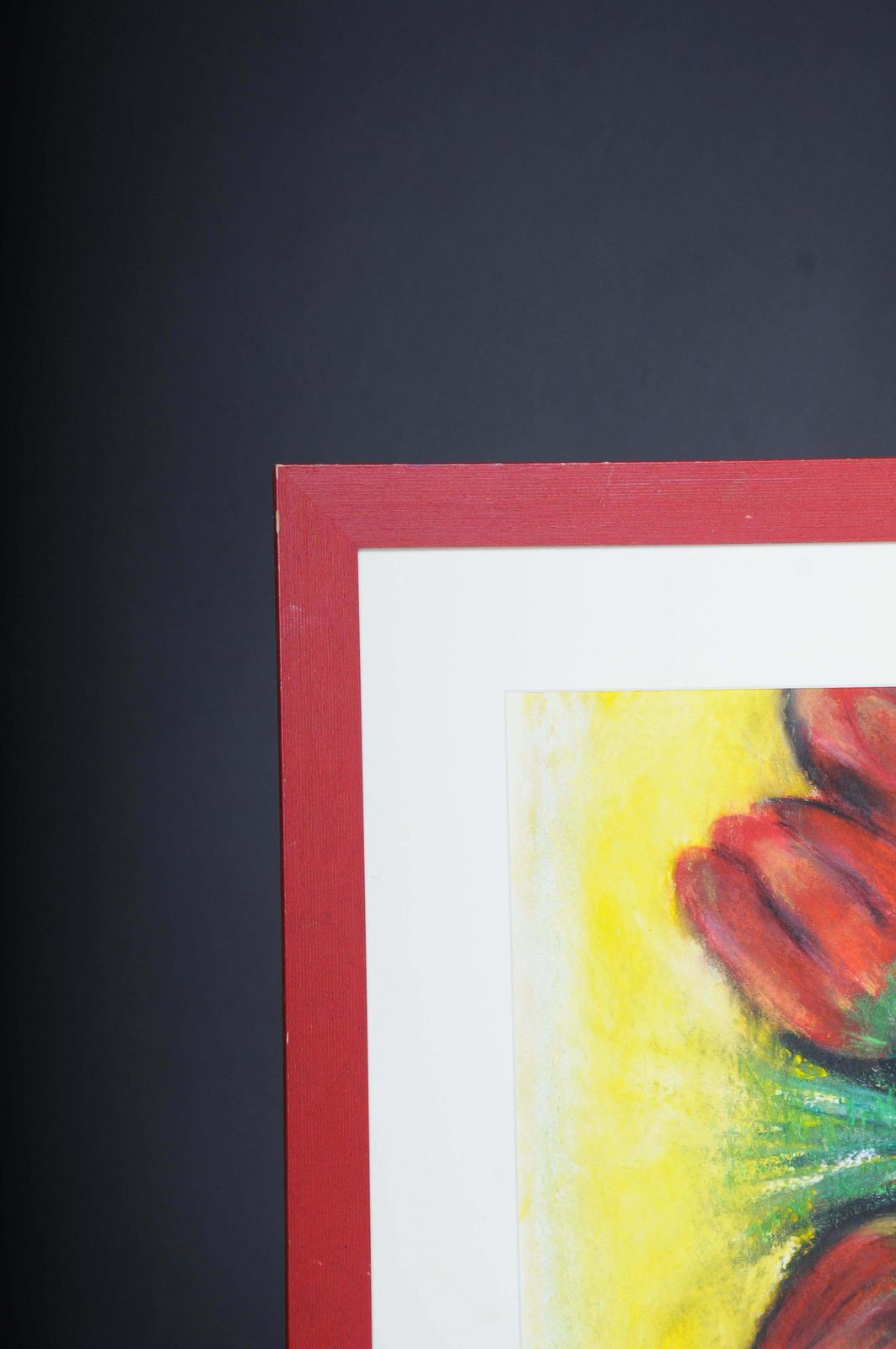 20th Century Tulips Still Life "Ephemeral Beauty) Pastel On Paper, Signed Ugur photo for sale