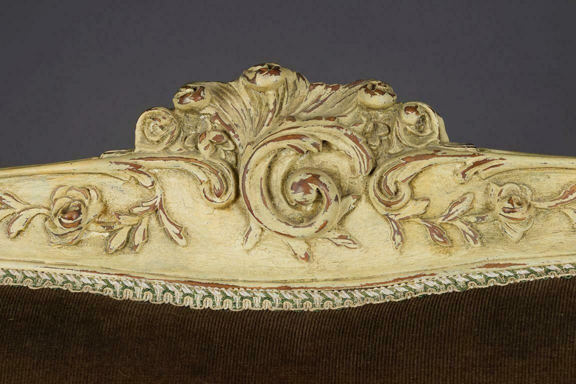 20th Century Unique French Sofa/Canape In Louis XV, Beechwood photo vintage