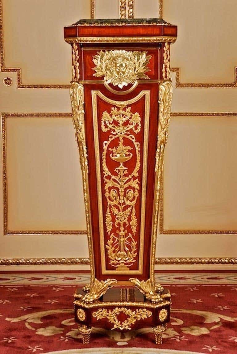 20th Century Louis XVI Style Pedestal After Jean Henri Riesener photo for sale